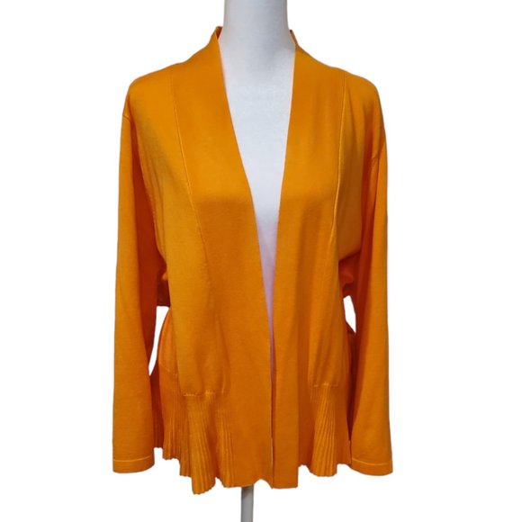 Jessica London Sweaters - NWOT Jessica London 3X Cardigan Sweater Mustard Orange Plus Size 26/28